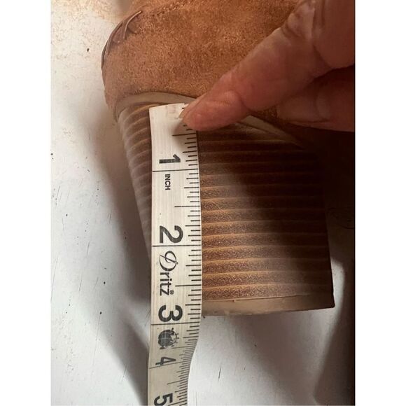 Ana Lendy Memory Foam Faux Suede Heeled Boots Sz 9.5 - Picture 7 of 8